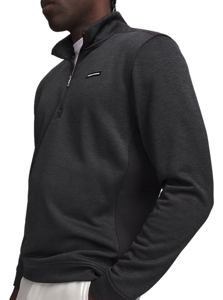 Under Armour Sweaterfleece Hybrid HZ pánska mikina, čierna