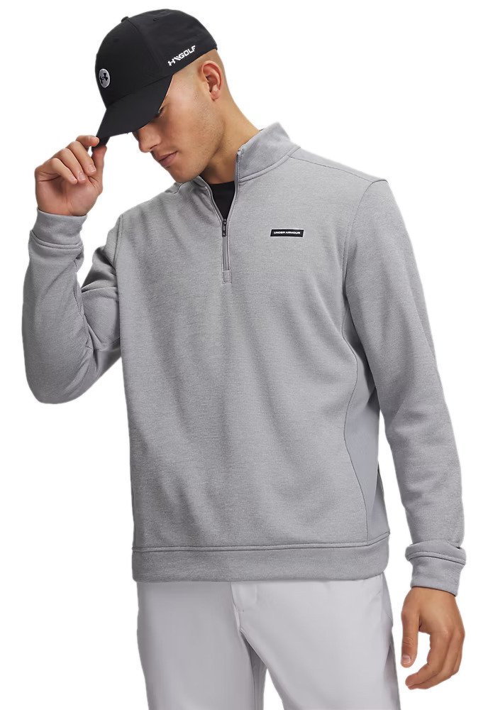 Under Armour Sweaterfleece Hybrid HZ pánska mikina, sivá