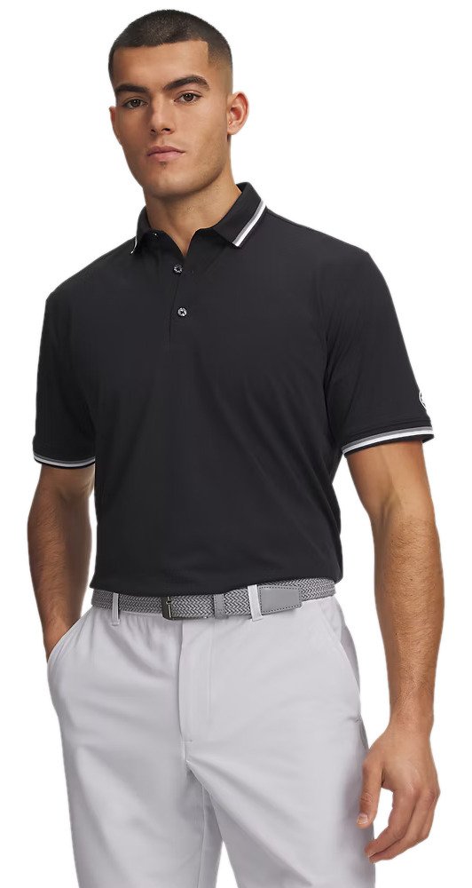 Under Armour ArmourDry Rib pánske polo, čierne