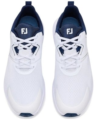 FootJoy Qmotion pánske golfové topánky, bielo/tmavomodré