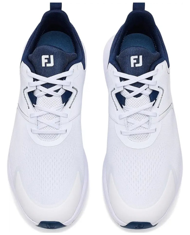 FootJoy Qmotion pánske golfové topánky, bielo/tmavomodré