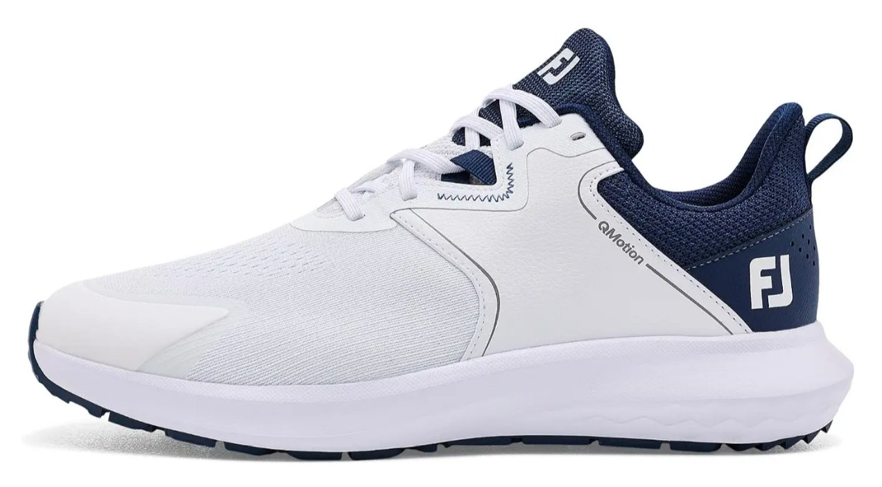 FootJoy Qmotion pánske golfové topánky, bielo/tmavomodré