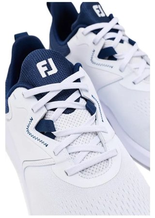 FootJoy Qmotion pánske golfové topánky, bielo/tmavomodré