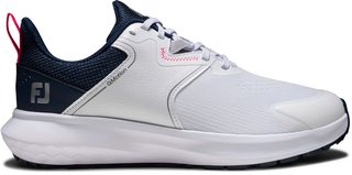 FootJoy Qmotion dámske golfové topánky, biela/modrá/ružová