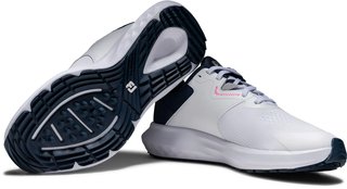 FootJoy Qmotion dámske golfové topánky, biela/modrá/ružová