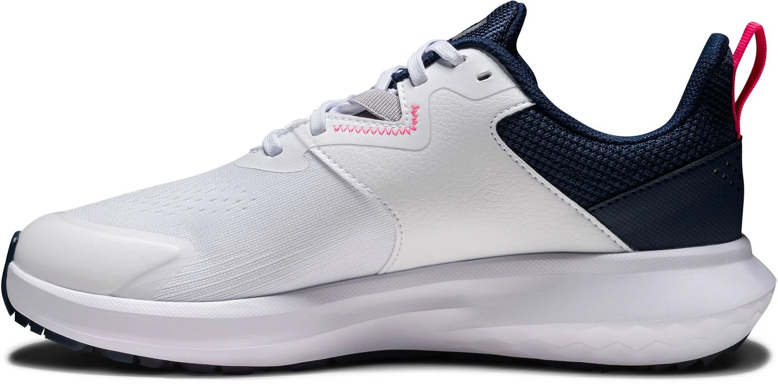 FootJoy Qmotion dámske golfové topánky, biela/modrá/ružová