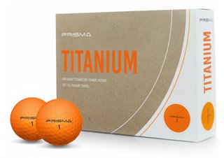 Masters Golf Prisma Titanium golfové loptičky (12 loptičiek), oranžové