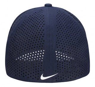 Nike Rise unisex golfová šiltovka, tmavomodrá/biela