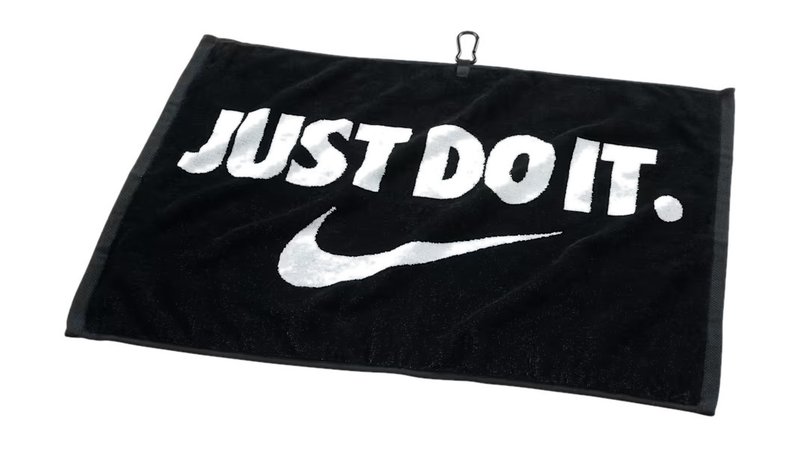 Nike Performance ručník, čierny/biely