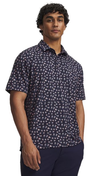 Under Armour Payoff 3.0 pánske polo, midnight navy/polish pink/castlerock