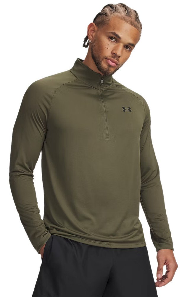 Under Armour Tech 2.0 1/2 Zip pánske tričko, zelené