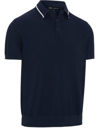Callaway Textured sweater pánske polo, peacoat