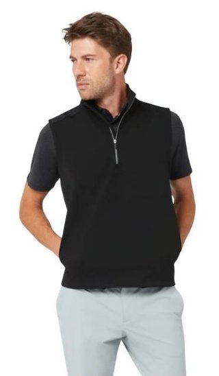 Callaway Lightweight 1/4-Zip pánska vesta, caviar