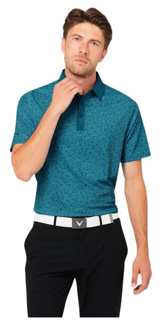 Callaway Confetti Tee Print pánske polo, blue coral