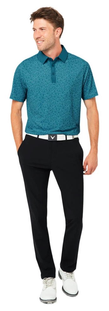 Callaway Confetti Tee Print pánske polo, blue coral