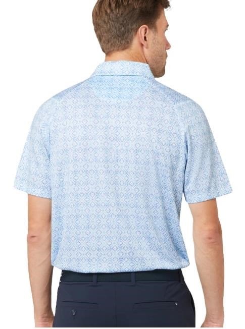 Callaway Printed Fractal Chev pánske polo, biele
