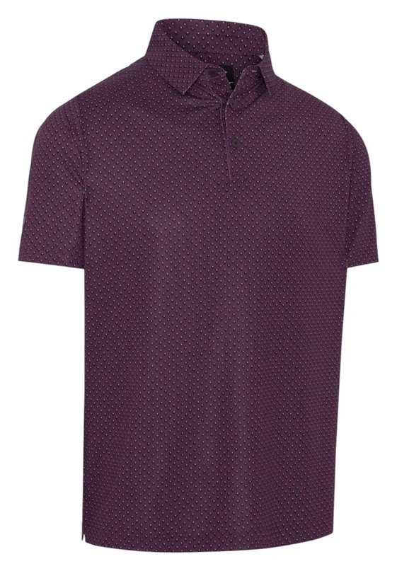 Callaway Trademark Golf Printed pánske polo, italian plum