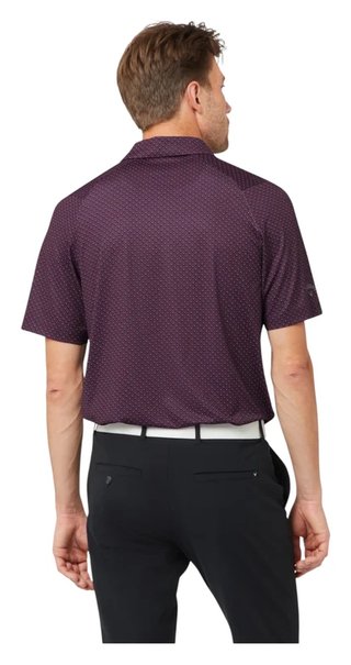 Callaway Trademark Golf Printed pánske polo, italian plum