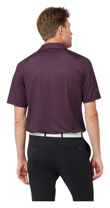 Callaway Trademark Golf Printed pánske polo, italian plum