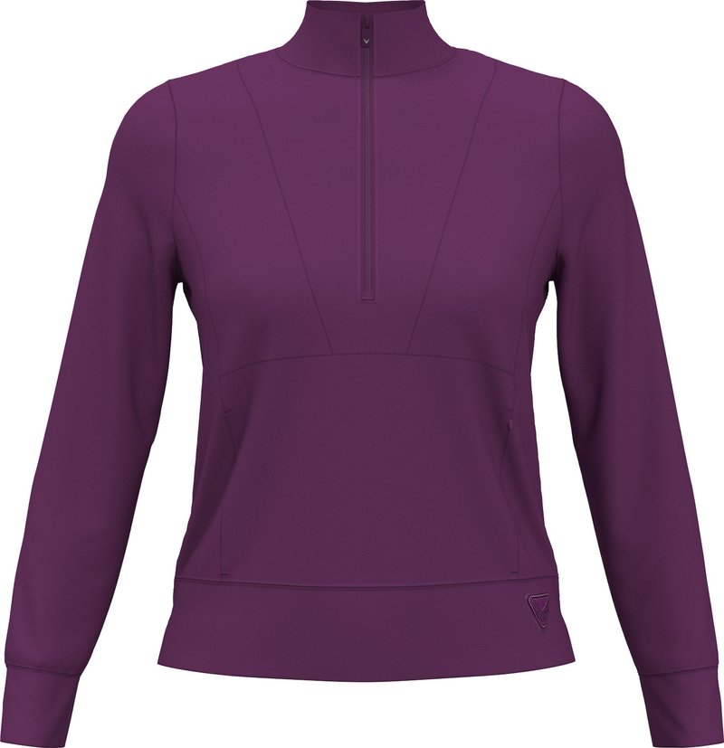 Callaway 1/2 Zip Soft Touch dámska mikina, gloxinia