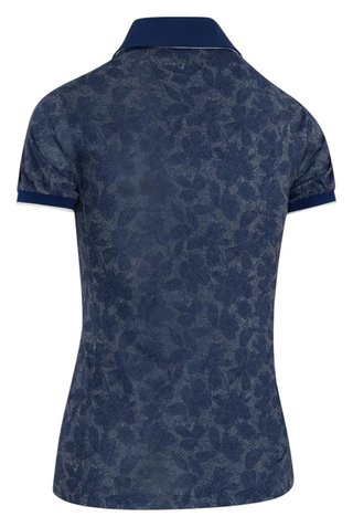 Callaway Rib Tim Printed dámske polo, blue depths