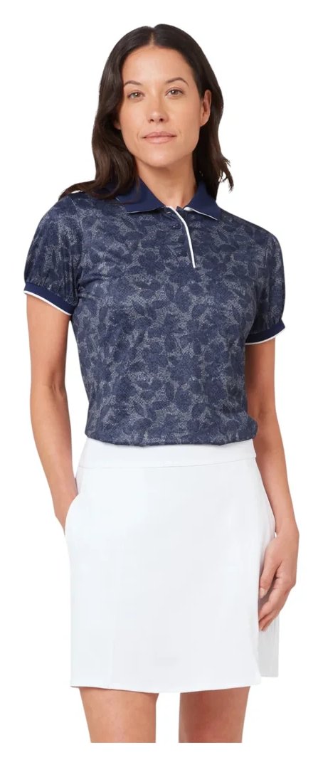 Callaway Rib Tim Printed dámske polo, blue depths