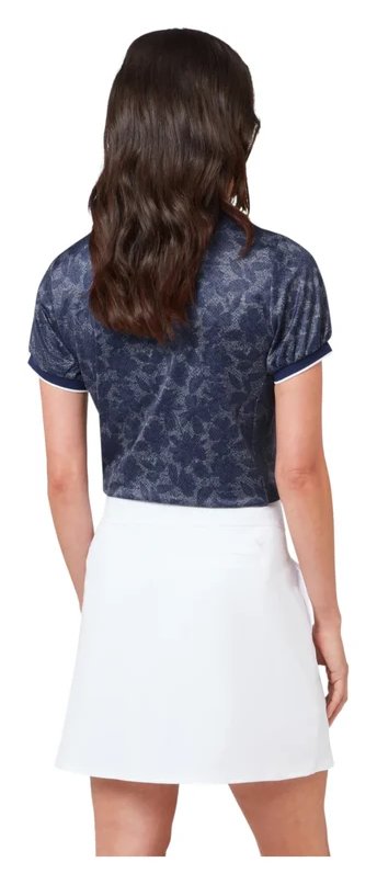 Callaway Rib Tim Printed dámske polo, blue depths