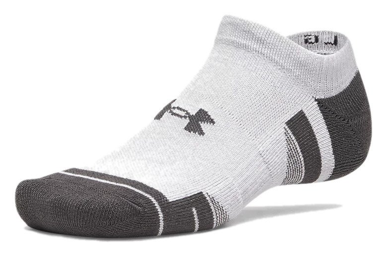 Under Armour Performance Tech No Show unisex ponožky, 3pack, mod gray/white/jet gray