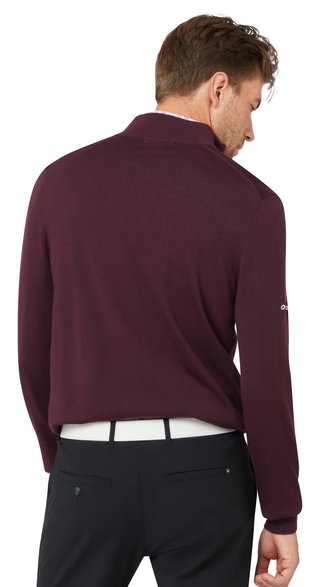 Callaway 1/4 Blended Merino pánsky sveter, italian plum