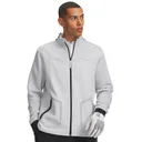 Under Armour Drive Pro Hybrid FZ pánska mikina, halo sivá/biela