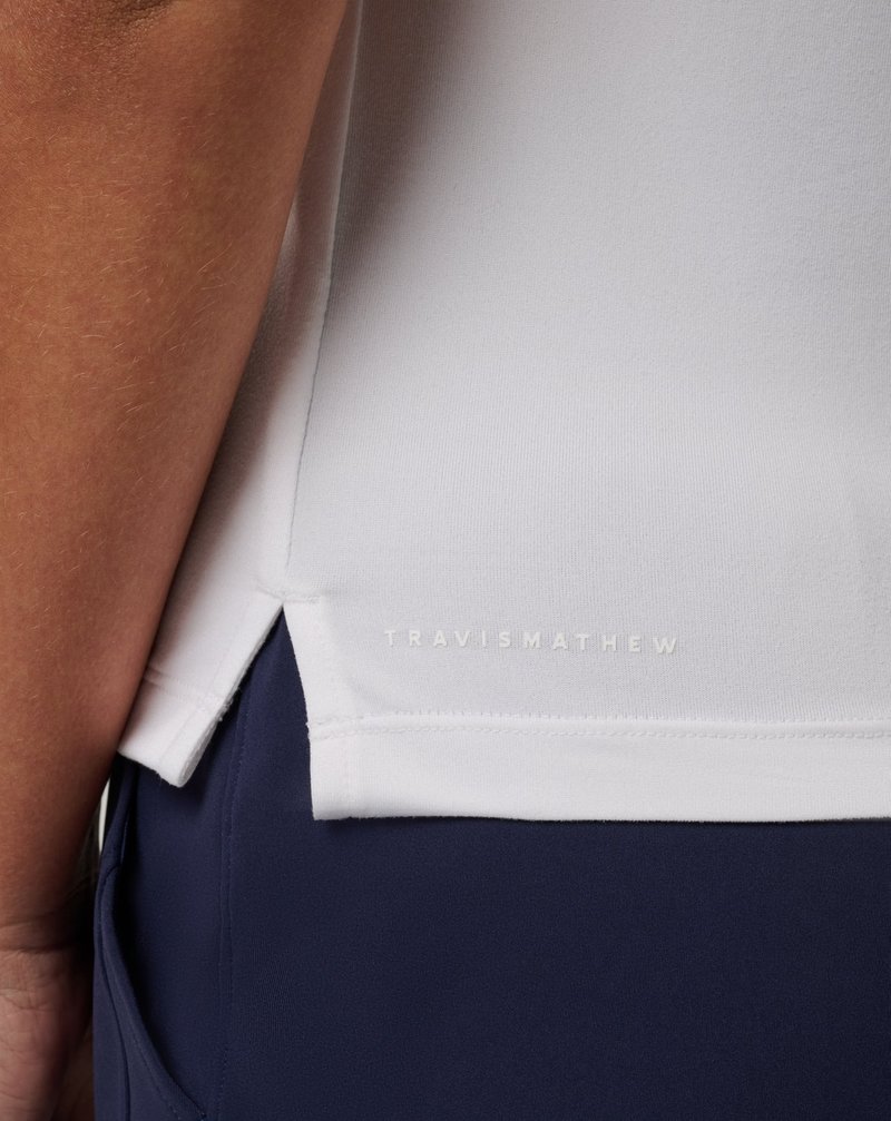 Travis Mathew Skyloft Light Sleeveless dámske polo, biele