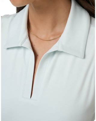 Travis Mathew Skyloft Light Sleeveless dámske polo, heather cloudwash