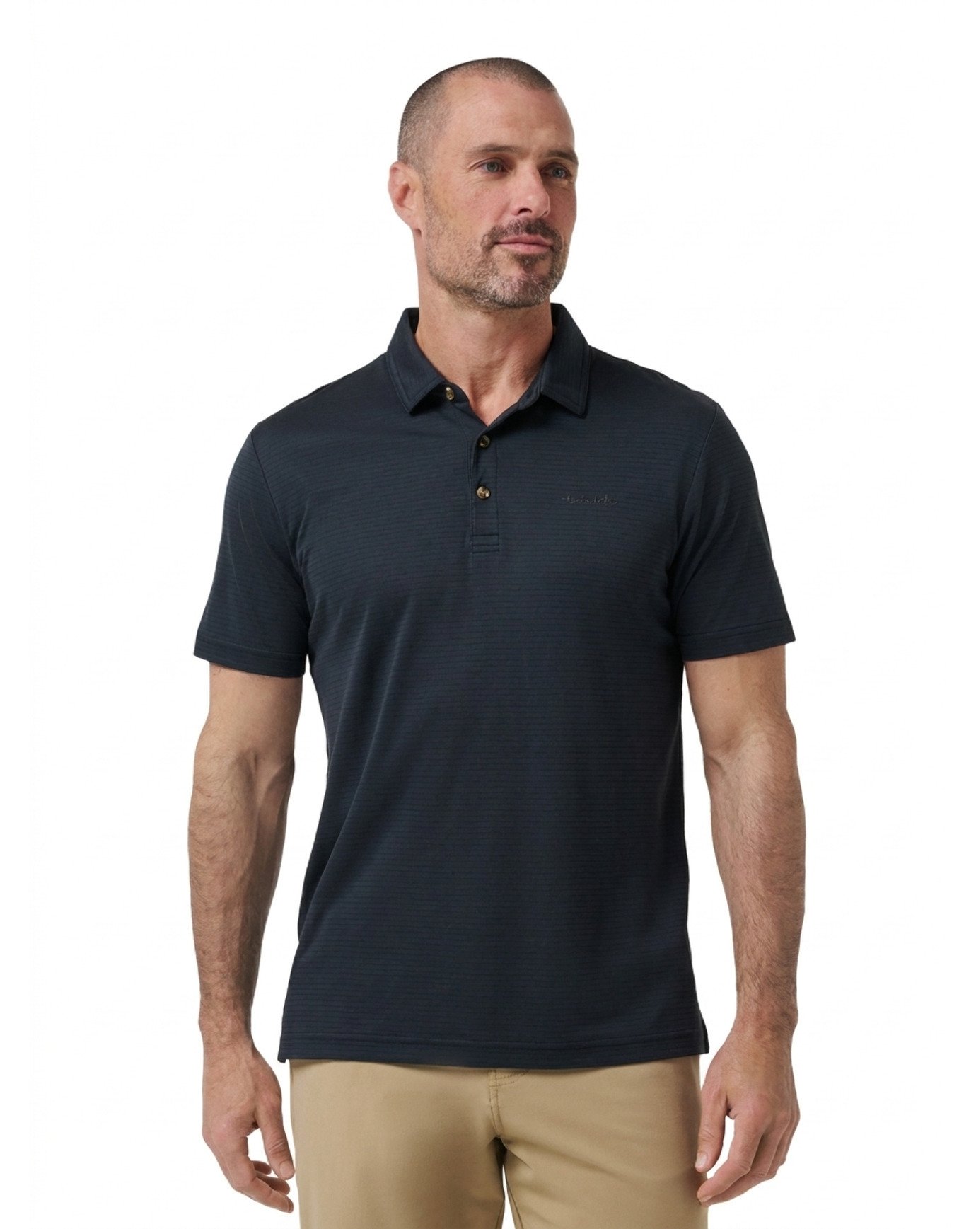 Travis Mathew The Zinna 2.0 No Logo pánske polo, čierne