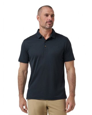 Travis Mathew The Zinna 2.0 No Logo pánske polo, čierne