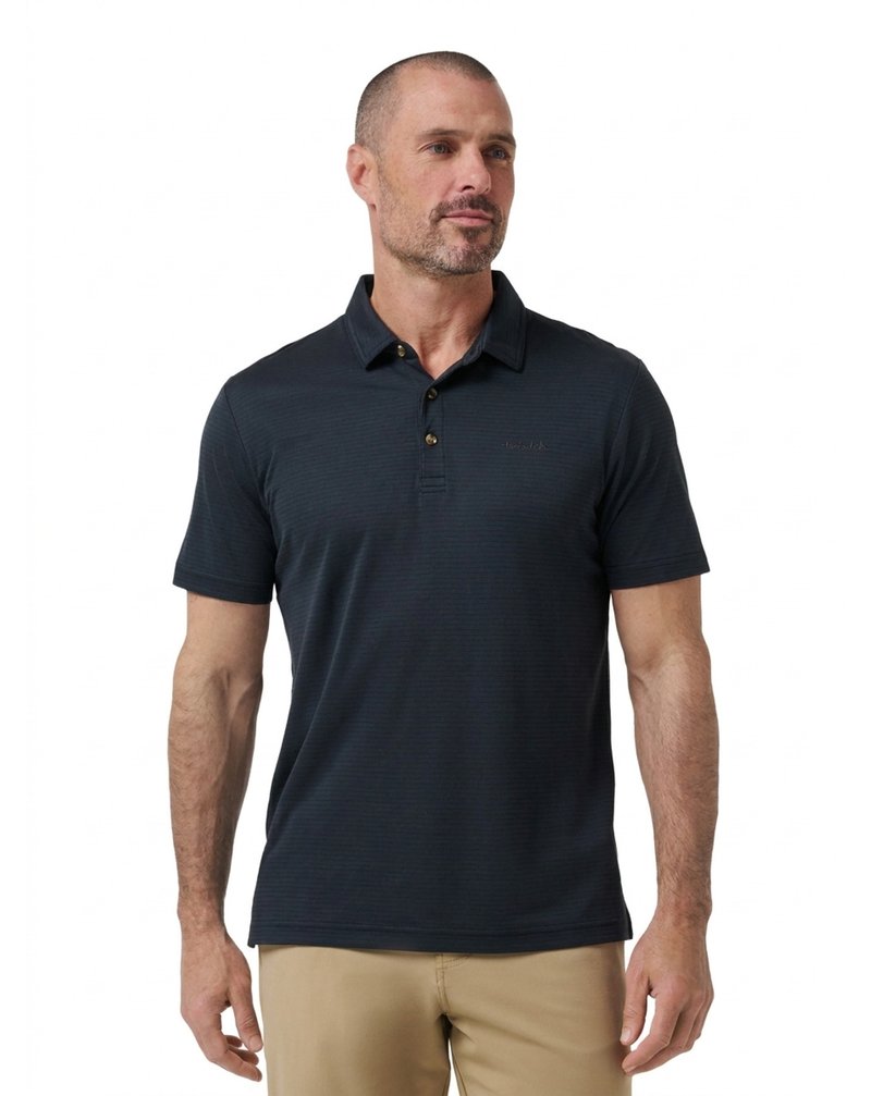 Travis Mathew The Zinna 2.0 No Logo pánske polo, čierne