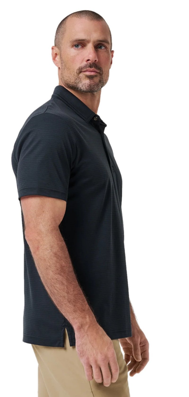 Travis Mathew The Zinna 2.0 No Logo pánske polo, čierne