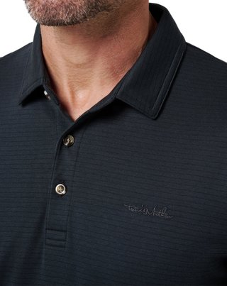 Travis Mathew The Zinna 2.0 No Logo pánske polo, čierne