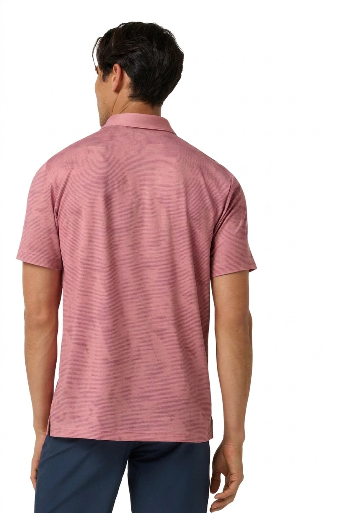 Travis Mathew Featherweight Backnine pánske polo, mauveglow