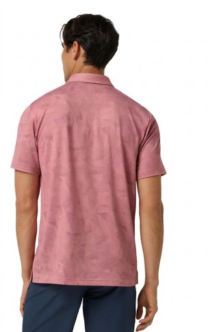 Travis Mathew Featherweight Backnine pánske polo, mauveglow