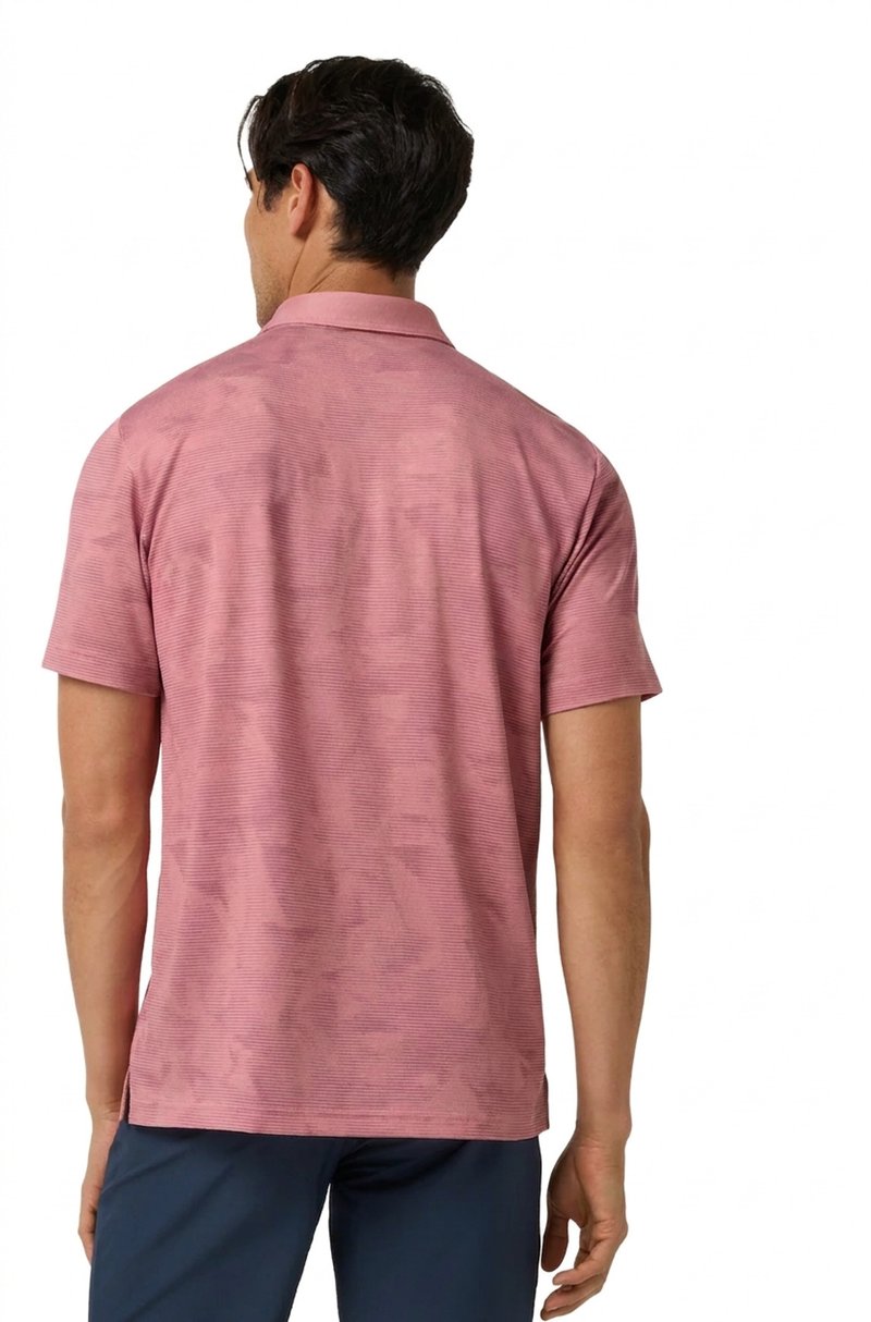 Travis Mathew Featherweight Backnine pánske polo, mauveglow