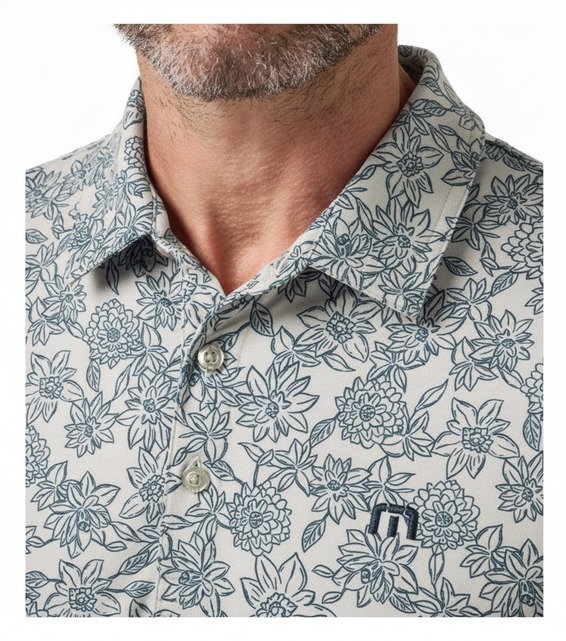 Travis Mathew Featherweight Sunbeam pánske polo, italian sand