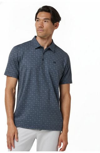 Travis Mathew Featherweight Trophy Ready pánske polo, total eclipse