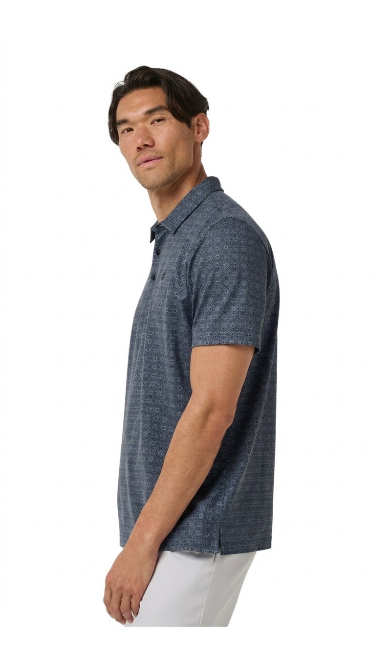 Travis Mathew Featherweight Trophy Ready pánske polo, total eclipse