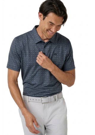 Travis Mathew Featherweight Trophy Ready pánske polo, total eclipse