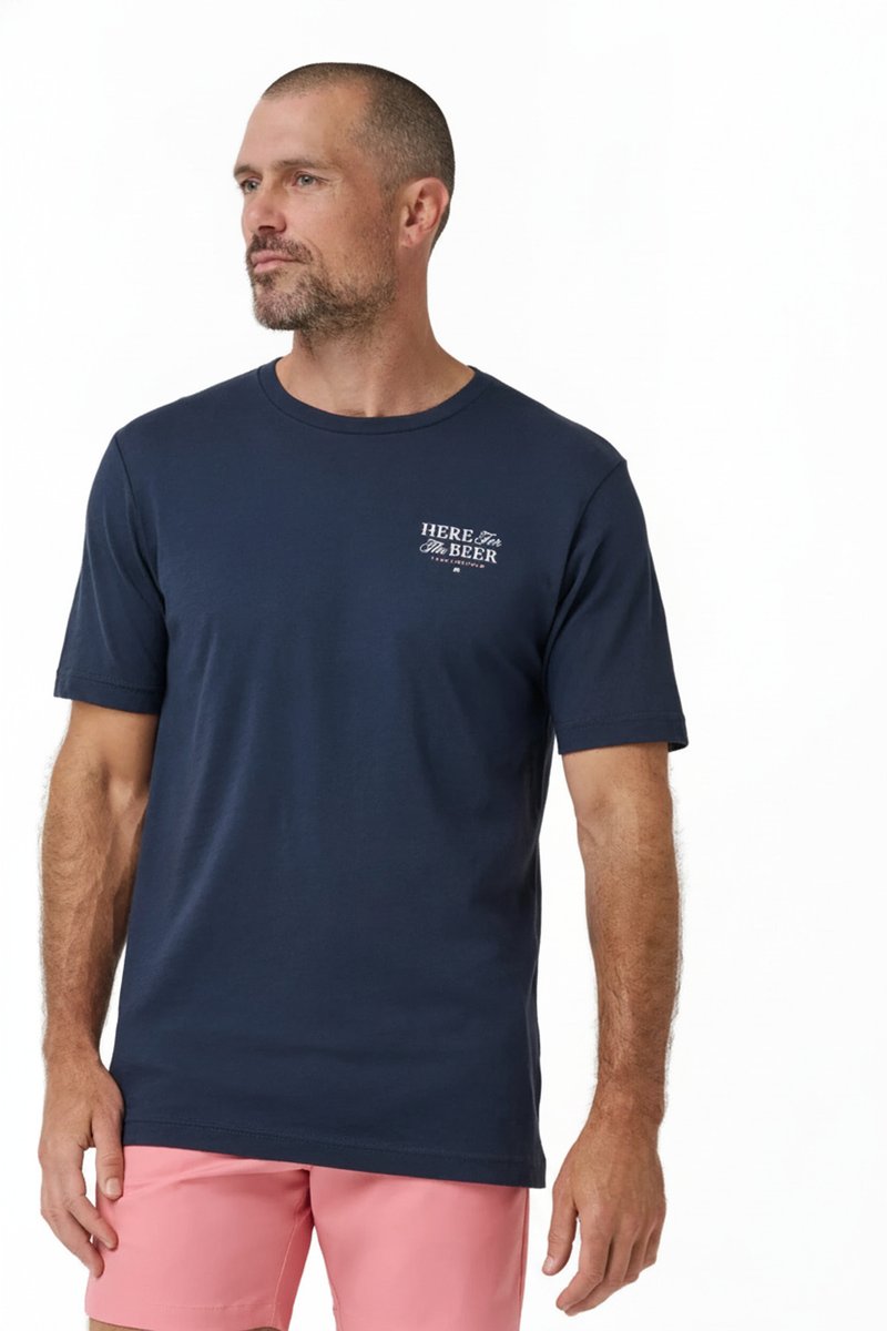 Travis Mathew Stout Standard pánske tričko, total eclipse