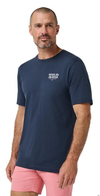 Travis Mathew Stout Standard pánske tričko, total eclipse