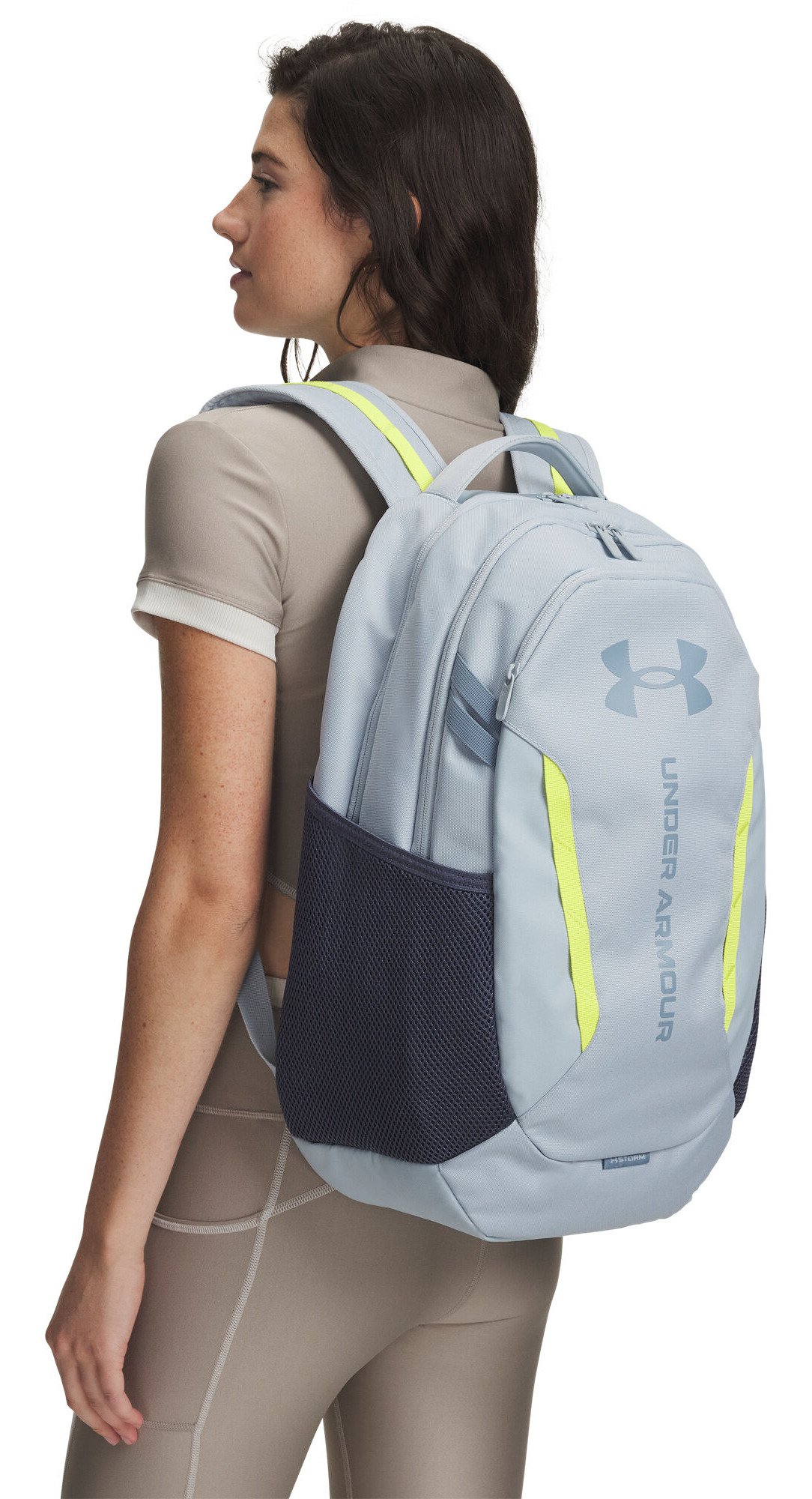 Under Armour Hustle 6.0 Backpack unisex, modrá hmla/žralok