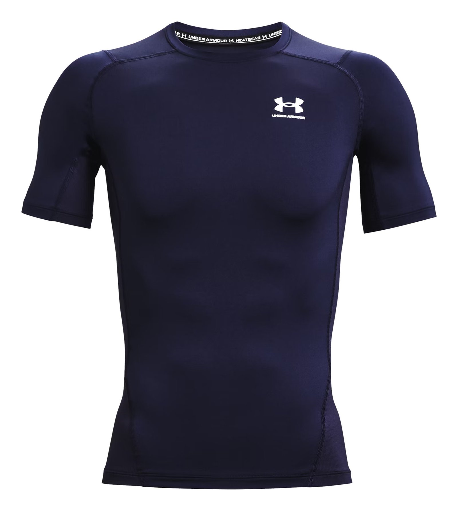 Under Armour HeatGear pánske kompresné tričko, midnight navy/biele