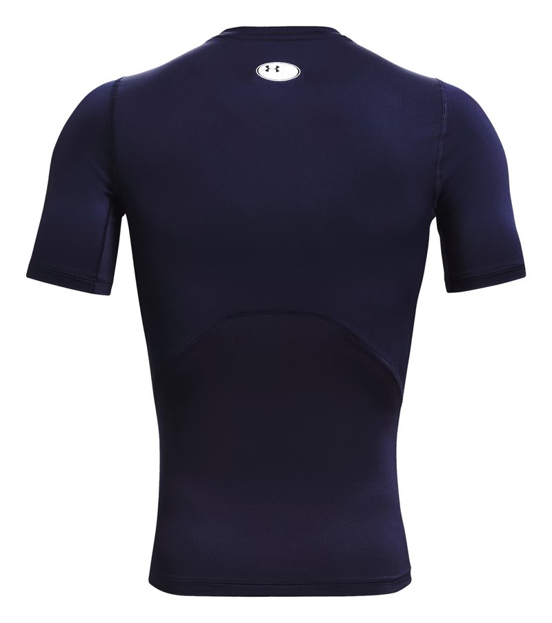 Under Armour HeatGear pánske kompresné tričko, midnight navy/biele