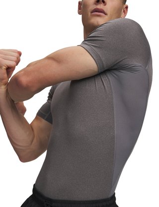Under Armour HeatGear pánske kompresné tričko, carbon heather
